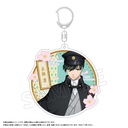 (PO) Blue Lock Retro Modern Big Round Acrylic Key Chain Itoshi Rin Image_1