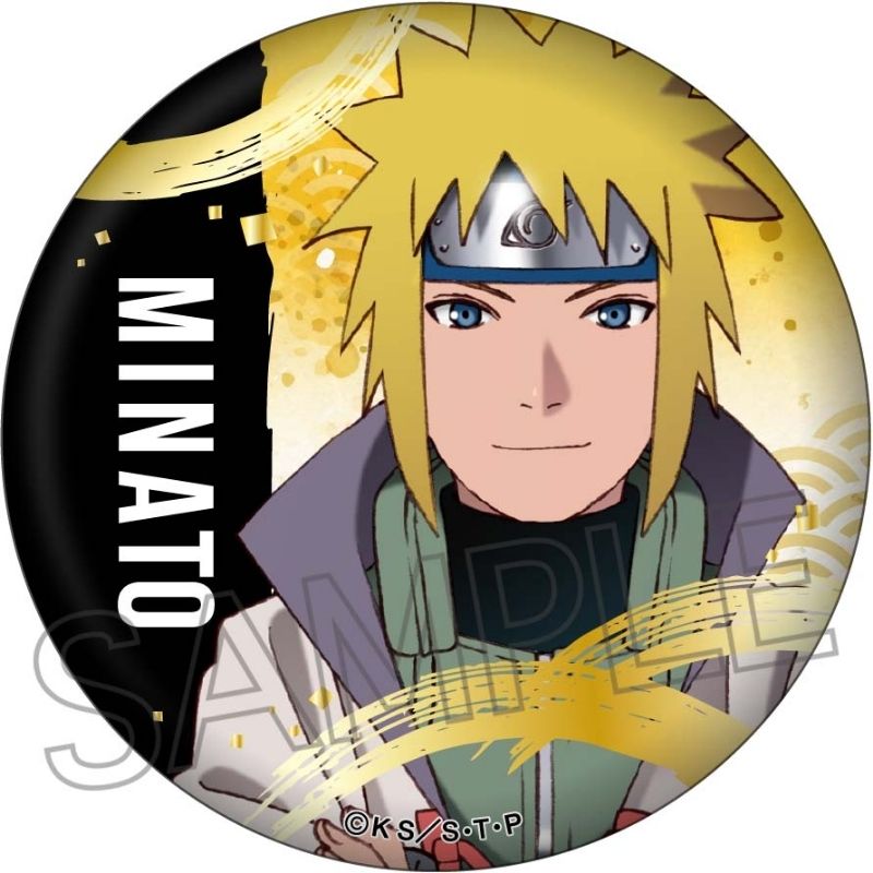 (PO) NARUTO -Shippuden- Gilding Can Badge Namikaze Minato Image_1