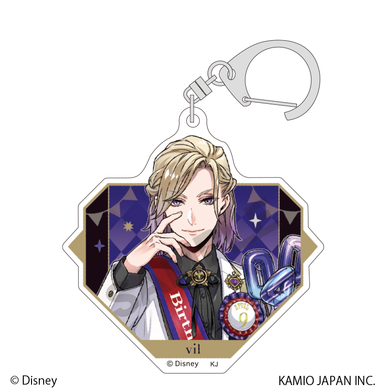 (PO) Disney Twisted Wonderland Trading Acrylic Key Chain Vol. 2 Omekashi Birthday [BOX] Image_4