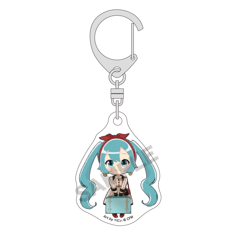 (PO) Hatsune Miku Mini Acrylic Key Chain Green Image_1