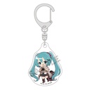(PO) Hatsune Miku Mini Acrylic Key Chain Red Image_1