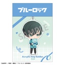 (PO) Blue Lock Acrylic Key Chain Itoshi Rin Teddy Bear Original Illustration Image_2