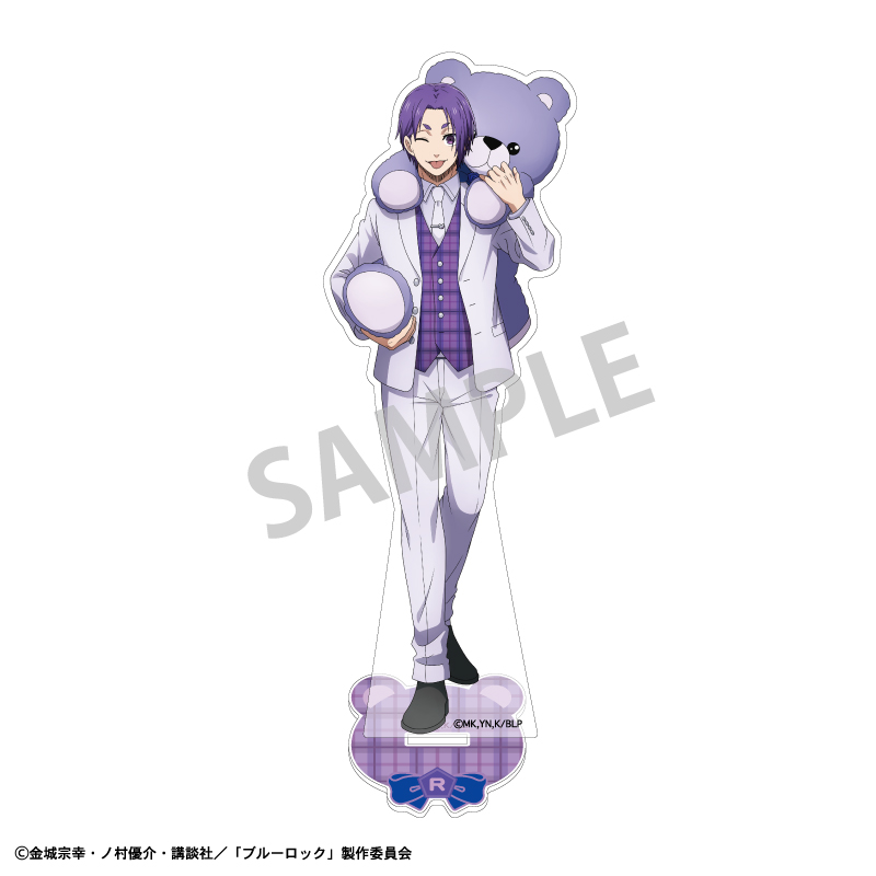 (PO) Blue Lock Acrylic Stand Mikage Reo Teddy Bear Image_1