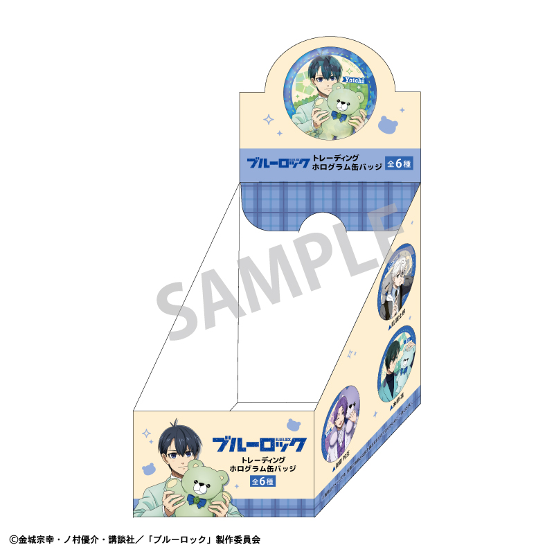 (PO) Blue Lock Trading Hologram Can Badge Teddy Bear [BOX] Image_9