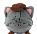 (PO) Bungo Stray Dogs withCAT Plush Key Chain with Eye Mask Edogawa Rampo Image_2