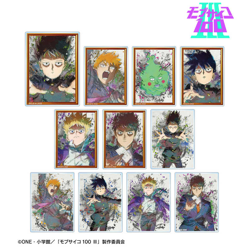 (PO) Mob Psycho 100 III Trading Grunge Canvas Acrylic Card [BOX] Image_2