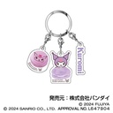 (PO) Sanrio Characters Macaron Triple Acrylic Key Chain 09 Kuromi Image_1