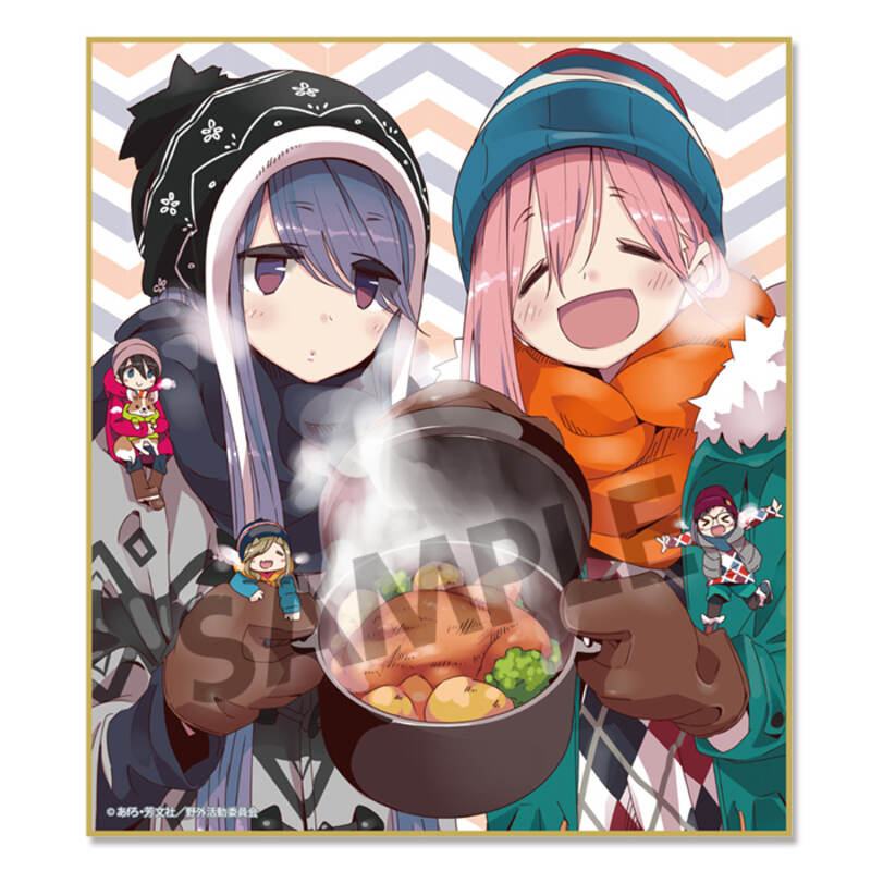 (PO) Yurucamp Trading Mini Shikishi Original Edition (Re-issue) [BOX] Image_6