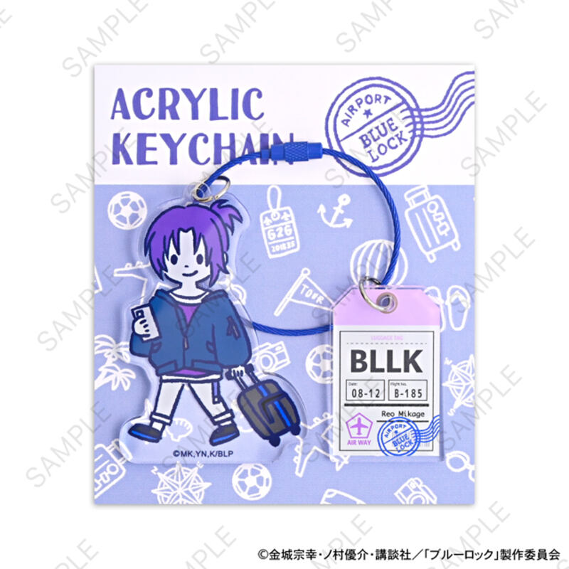 (PO) Blue Lock Bee's Knees Acrylic Key Chain Mikage Reo Image_2