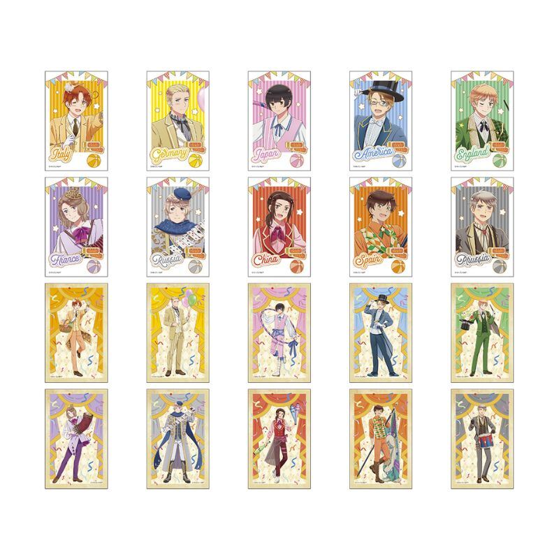 (PO) Hetalia World Stars Original Illustration Mini Photo Card Collection Circus Ver. [BOX] Image_1