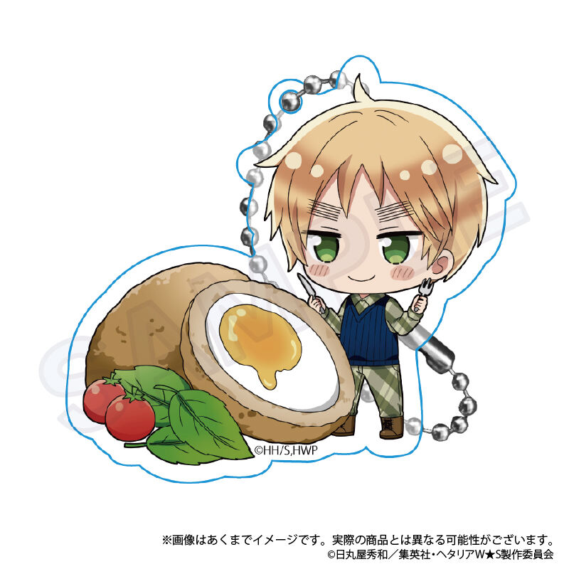 (PO) Hetalia World Stars Trading Acrylic Key Chain Yummy! Ver. Vol. 1 [BOX] Image_6