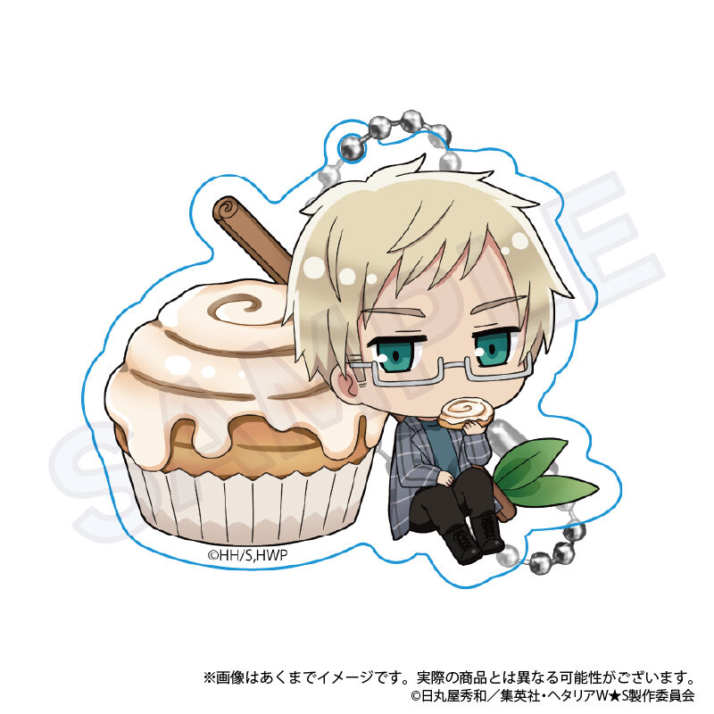 (PO) Hetalia World Stars Trading Acrylic Key Chain Yummy! Ver. Vol. 2 [BOX] Image_6