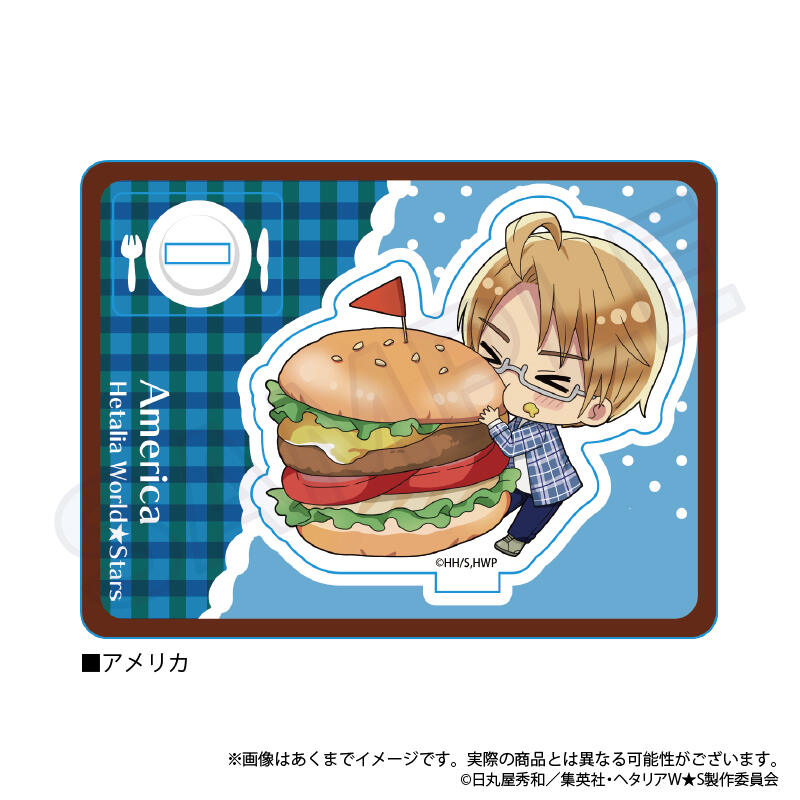 (PO) Hetalia World Stars Mini Character Stand Yummy! Ver. USA Image_1