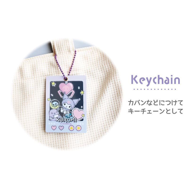 (PO) Sanrio Characters Slide Mirror Key Chain Kuromi Image_2