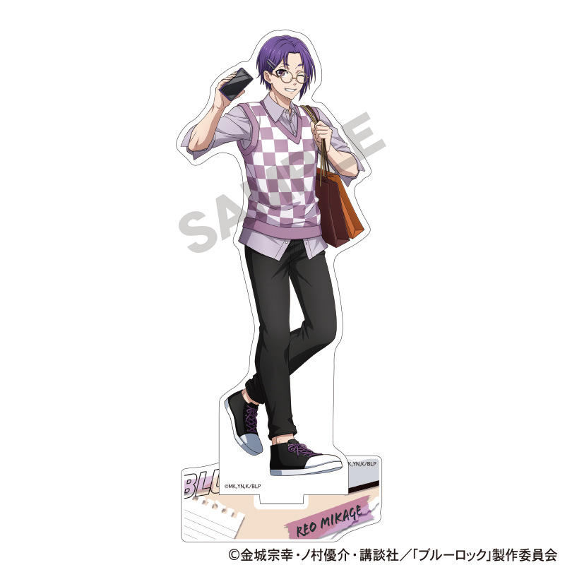 (PO) Blue Lock Acrylic Stand Mikage Reo Holiday Glasses Image_1
