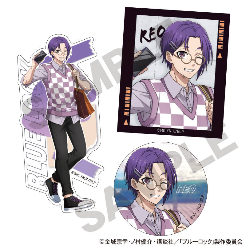 (PO) Blue Lock Sticker Set Mikage Reo Holiday Glasses Image_1
