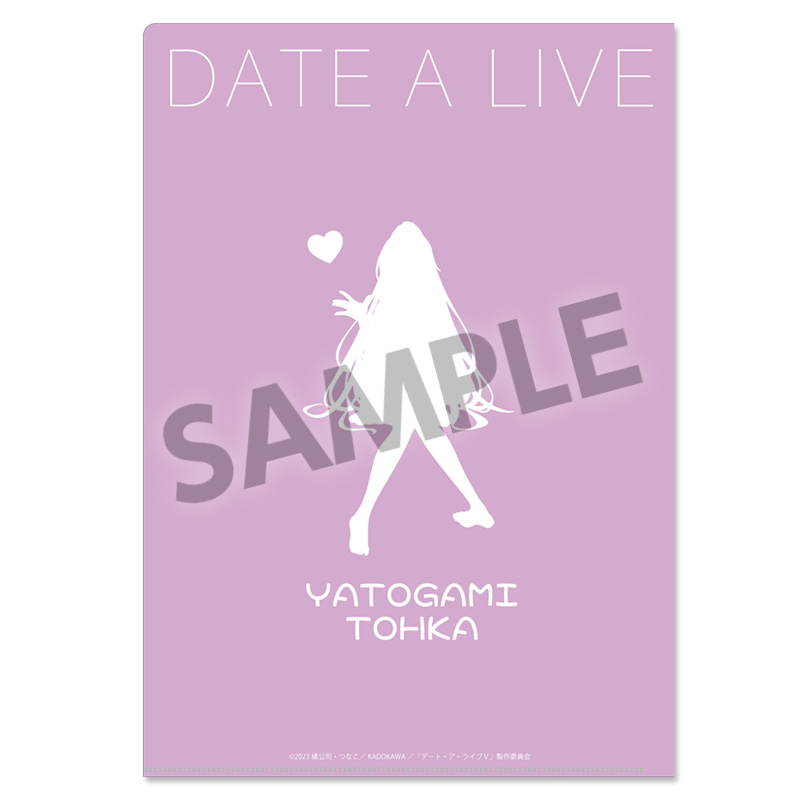 (PO) Date A Live V Original Illustration Clear File Yatogami Tohka Nightwear Ver. Image_3