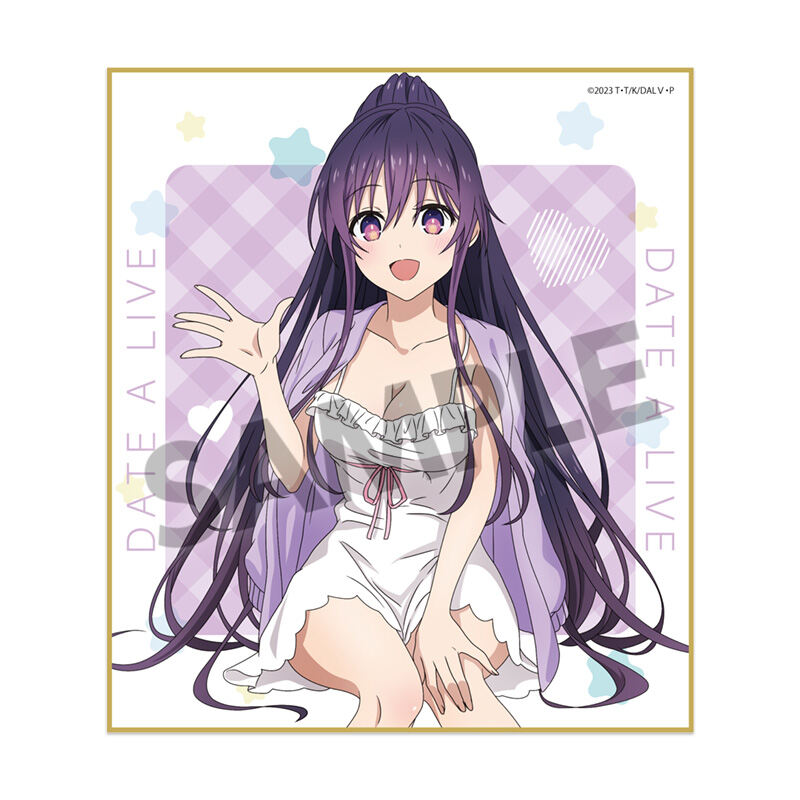 (PO) Date A Live V Original Illustration Mini Shikishi Yatogami Tohka Nightwear Ver. Image_1