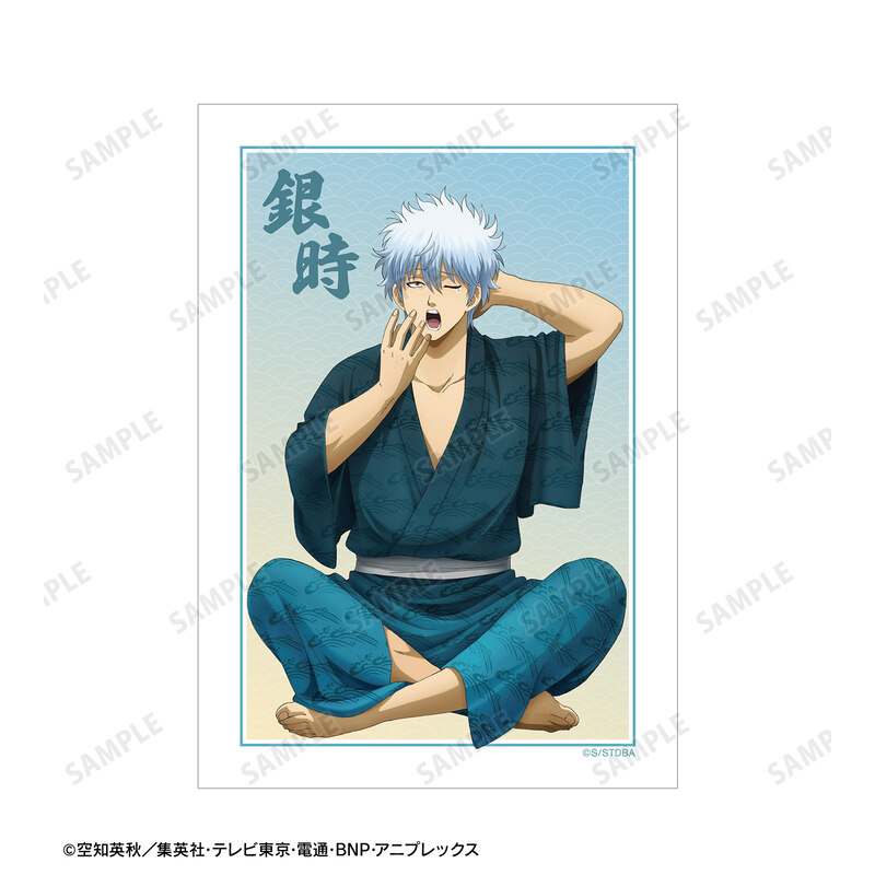 (PO) Gintama Original Illustration Sakata Gintoki Start of the Day Ver. Bromide 3 Set Image_5