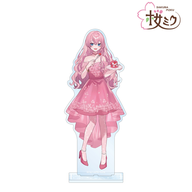 (PO) Sakura Miku Original Illustration Megurine Luka Cherry Blossom Party Ver. Art by Shugao Big Acrylic Stand Image_2