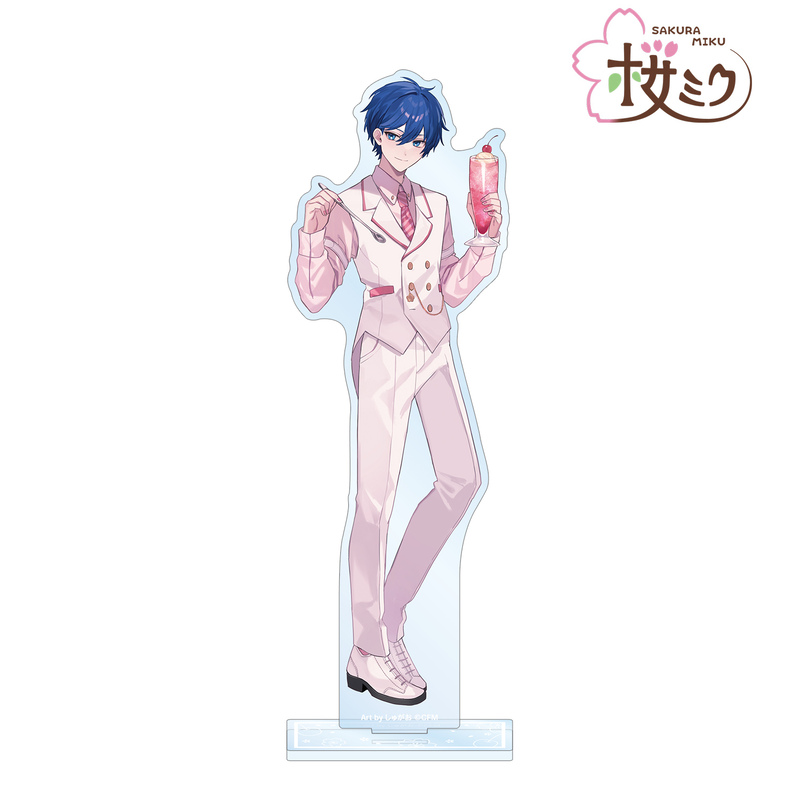 (PO) Sakura Miku Original Illustration KAITO Cherry Blossom Party Ver. Art by Shugao Big Acrylic Stand Image_2