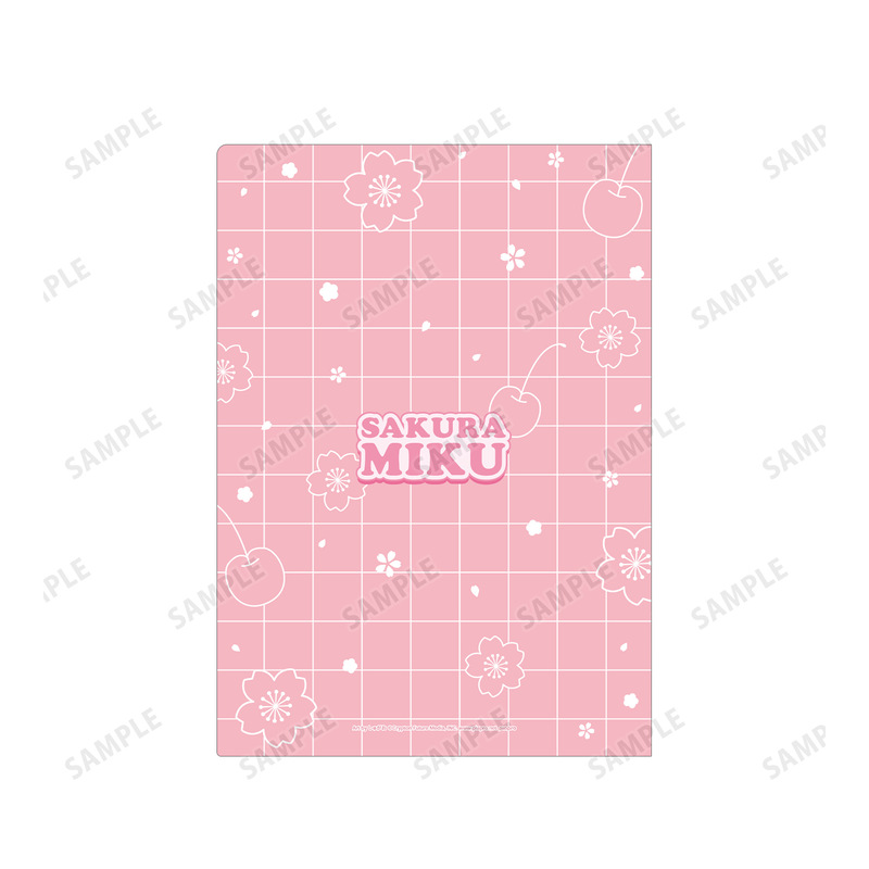(PO) Sakura Miku Original Illustration Sakura Miku Cherry Blossom Party Ver. Art by Shugao Clear File Image_3