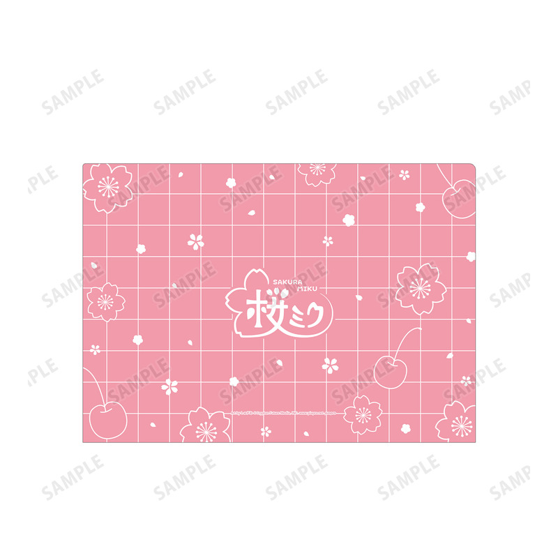(PO) Sakura Miku Original Illustration Group Cherry Blossom Party Ver. Art by Shugao Clear File Image_3