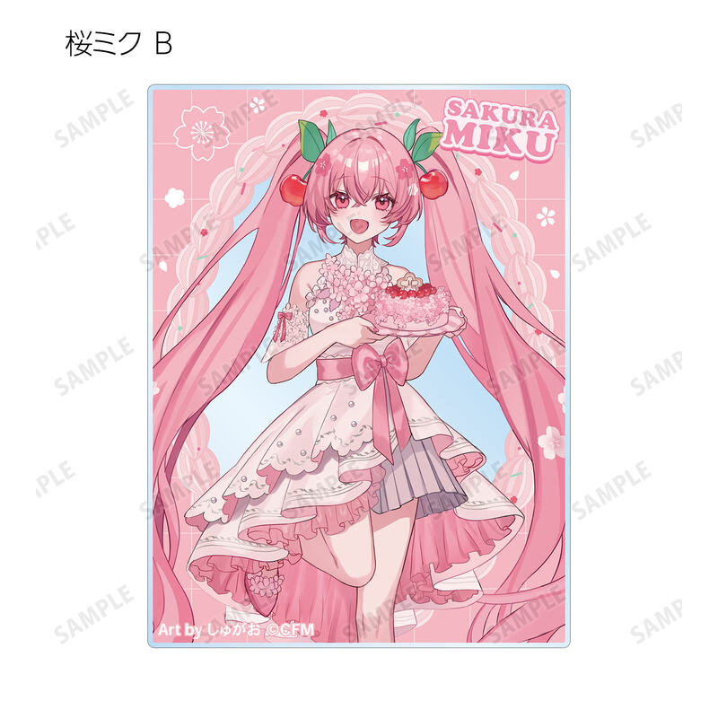 (PO) Sakura Miku Original Illustration Cherry Blossom Party Ver. Art by Shugao Trading Acrylic Card [BOX] Image_9