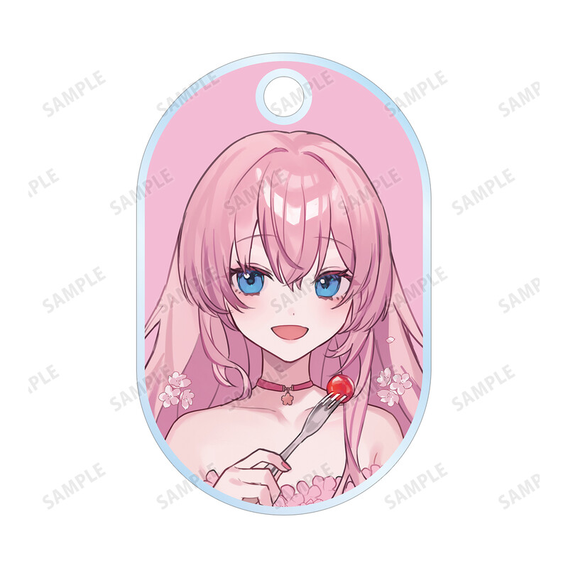 (PO) Sakura Miku Original Illustration Megurine Luka Cherry Blossom Party Ver. Art by Shugao Twin Wire Acrylic Key Chain Image_3