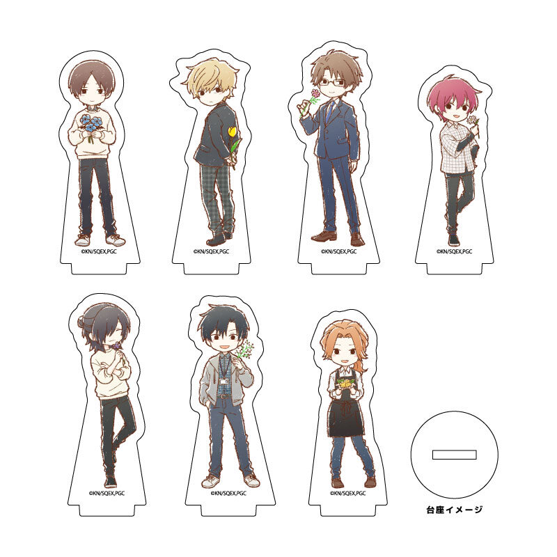 (PO) Acrylic Petit Stand Play It Cool, Guys 05 Flower Ver. (Graff Art Illustration) [BOX] Image_1