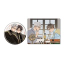 (PO) Can Badge & Acrylic Card Set Kingin Sasameku Himitsu wa Yoru 01 Mikado & Alloy (Original Illustration) Image_1