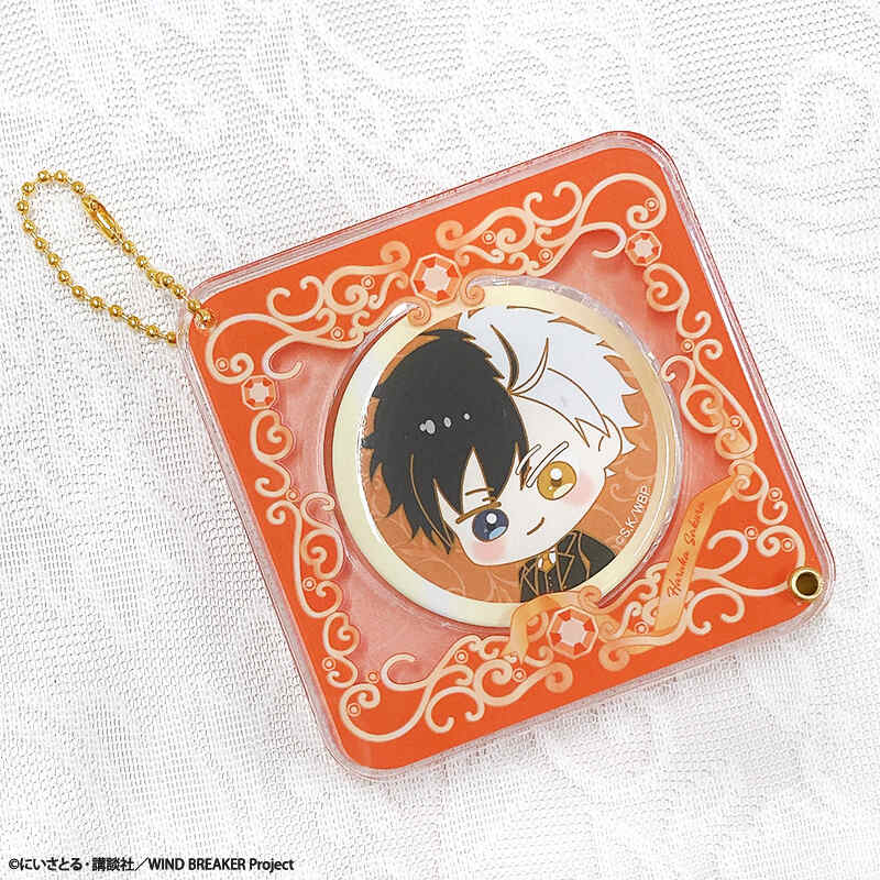 (PO) Wind Breaker Acrylic Frame & Can Badge Set Sakura Haruka Image_1