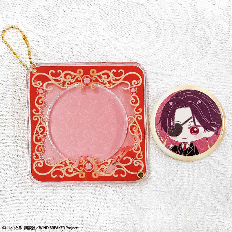 (PO) Wind Breaker Acrylic Frame & Can Badge Set Suo Hayato Image_3