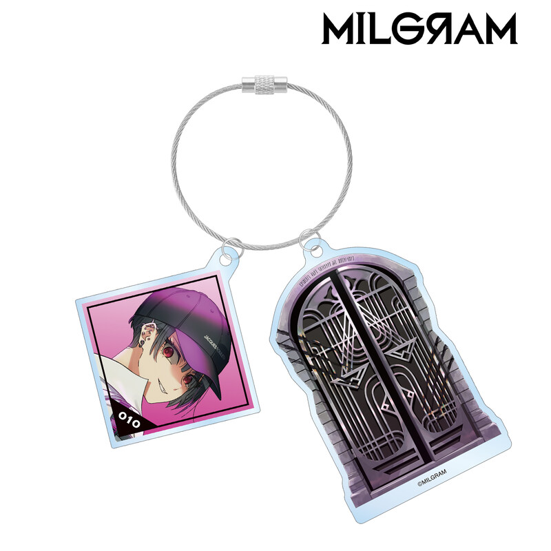 (PO) Milgram Kotoko Deep Cover Jacket Illustration Ver. Twin Wire Big Acrylic Key Chain Image_2