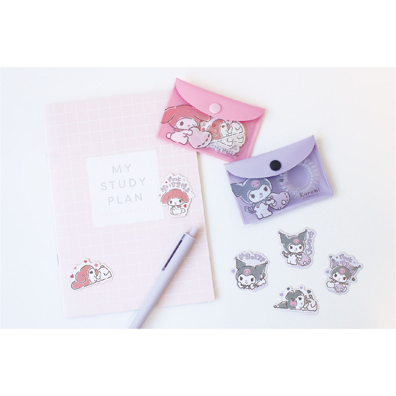 (PO) Sanrio Characters Flake Sticker in Pouch Daisuki / Kuromi Image_4