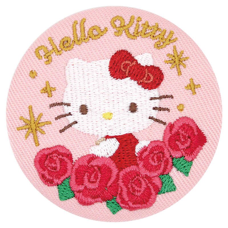 (PO) Sanrio Characters Trading Language of Flowers Embroidery Can Badge [BOX] Image_2