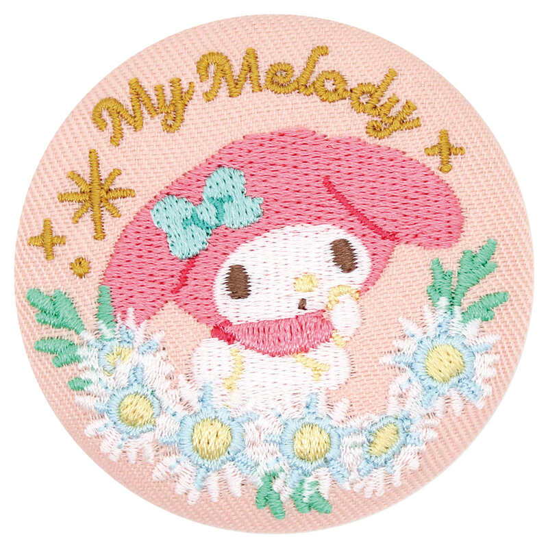(PO) Sanrio Characters Trading Language of Flowers Embroidery Can Badge [BOX] Image_3