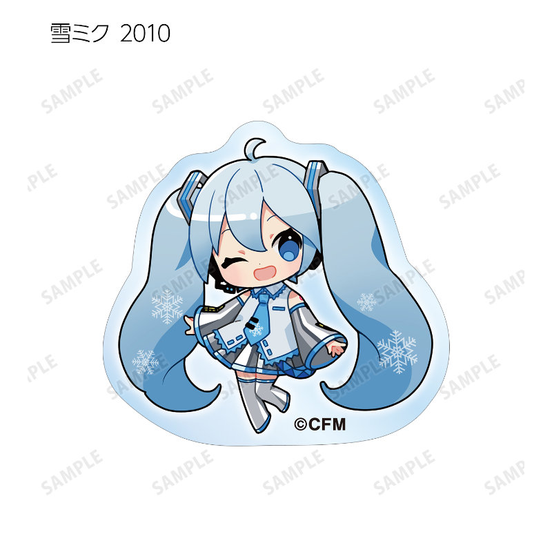 (PO) SNOW MIKU 2024 Trading Snow Miku Art by Binchou Maguro Acrylic Sticker [BOX] Image_3