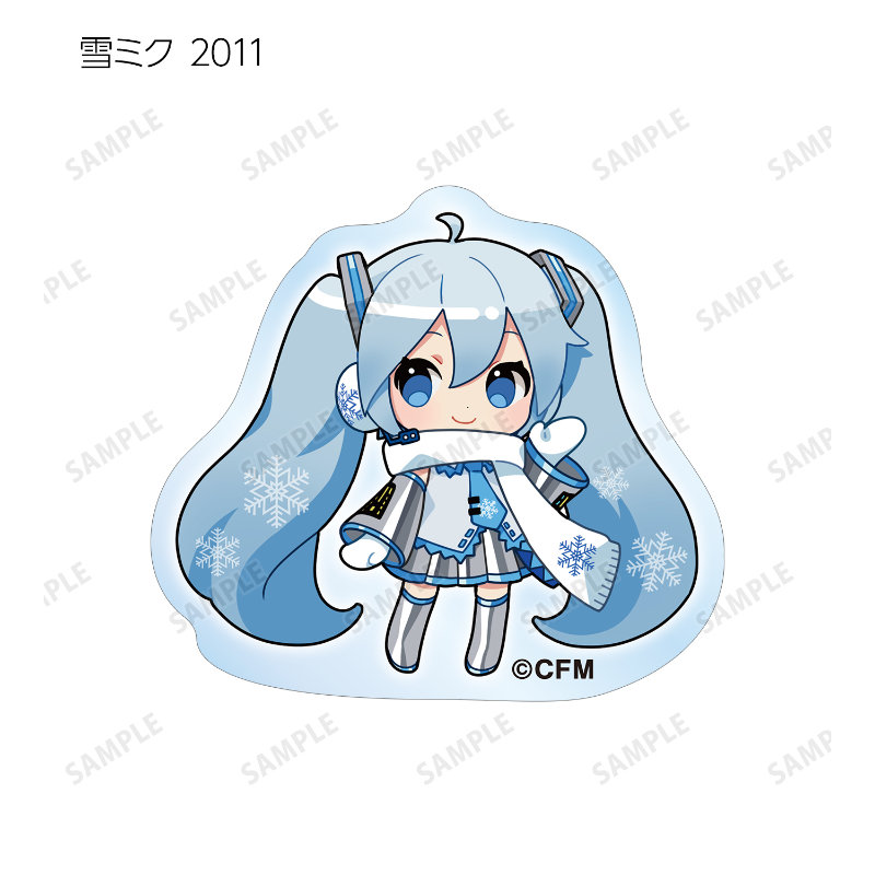 (PO) SNOW MIKU 2024 Trading Snow Miku Art by Binchou Maguro Acrylic Sticker [BOX] Image_4