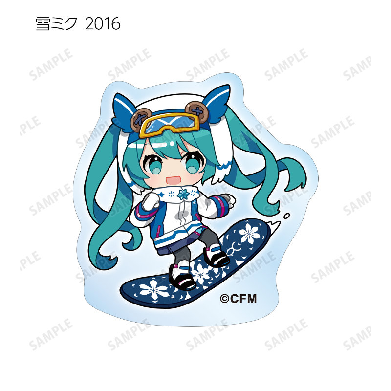(PO) SNOW MIKU 2024 Trading Snow Miku Art by Binchou Maguro Acrylic Sticker [BOX] Image_9