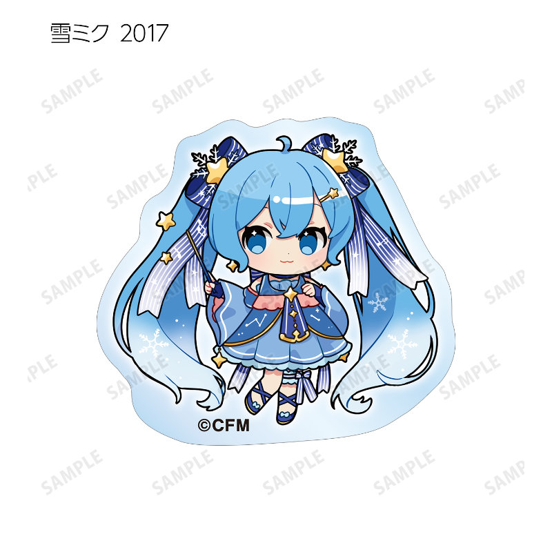 (PO) SNOW MIKU 2024 Trading Snow Miku Art by Binchou Maguro Acrylic Sticker [BOX] Image_10