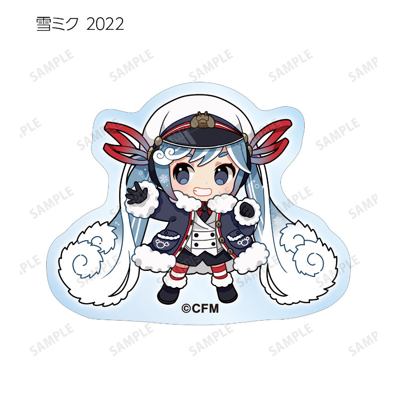 (PO) SNOW MIKU 2024 Trading Snow Miku Art by Binchou Maguro Acrylic Sticker [BOX] Image_15