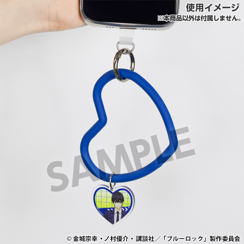 (PO) Blue Lock Original Illustration Smartphone Silicon Ring with Charm Isagi Yoichi Image_3