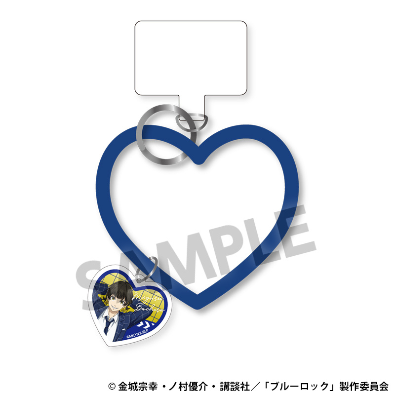 (PO) Blue Lock Original Illustration Smartphone Silicon Ring with Charm Bachira Meguru Image_1