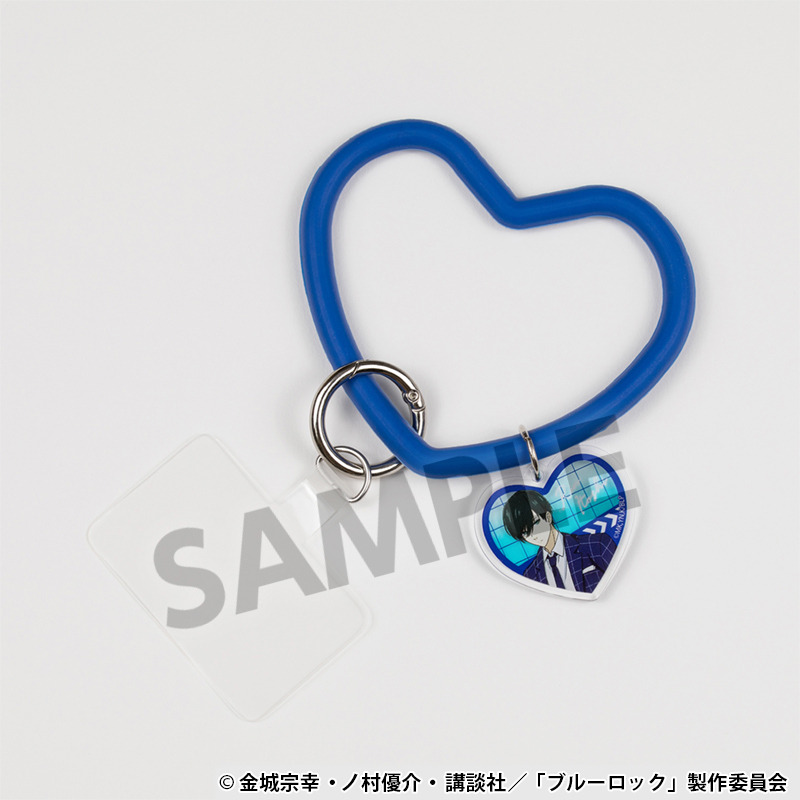 (PO) Blue Lock Original Illustration Smartphone Silicon Ring with Charm Itoshi Rin Image_2