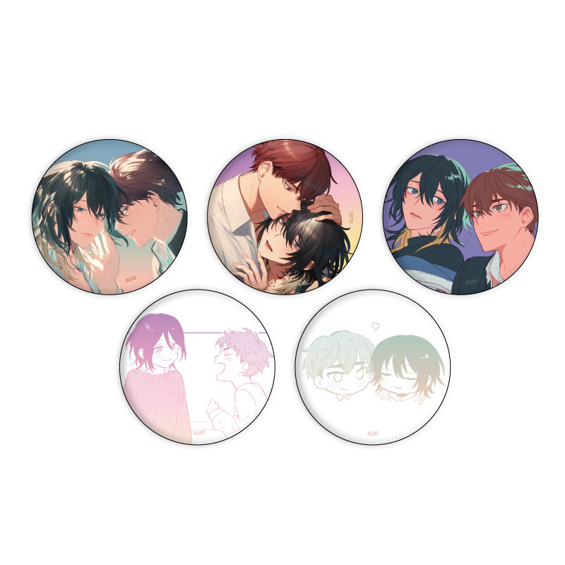 (PO) Can Badge Kimi to Oboreru Eden no Yoake 01 Official Illustration [BOX] Image_1
