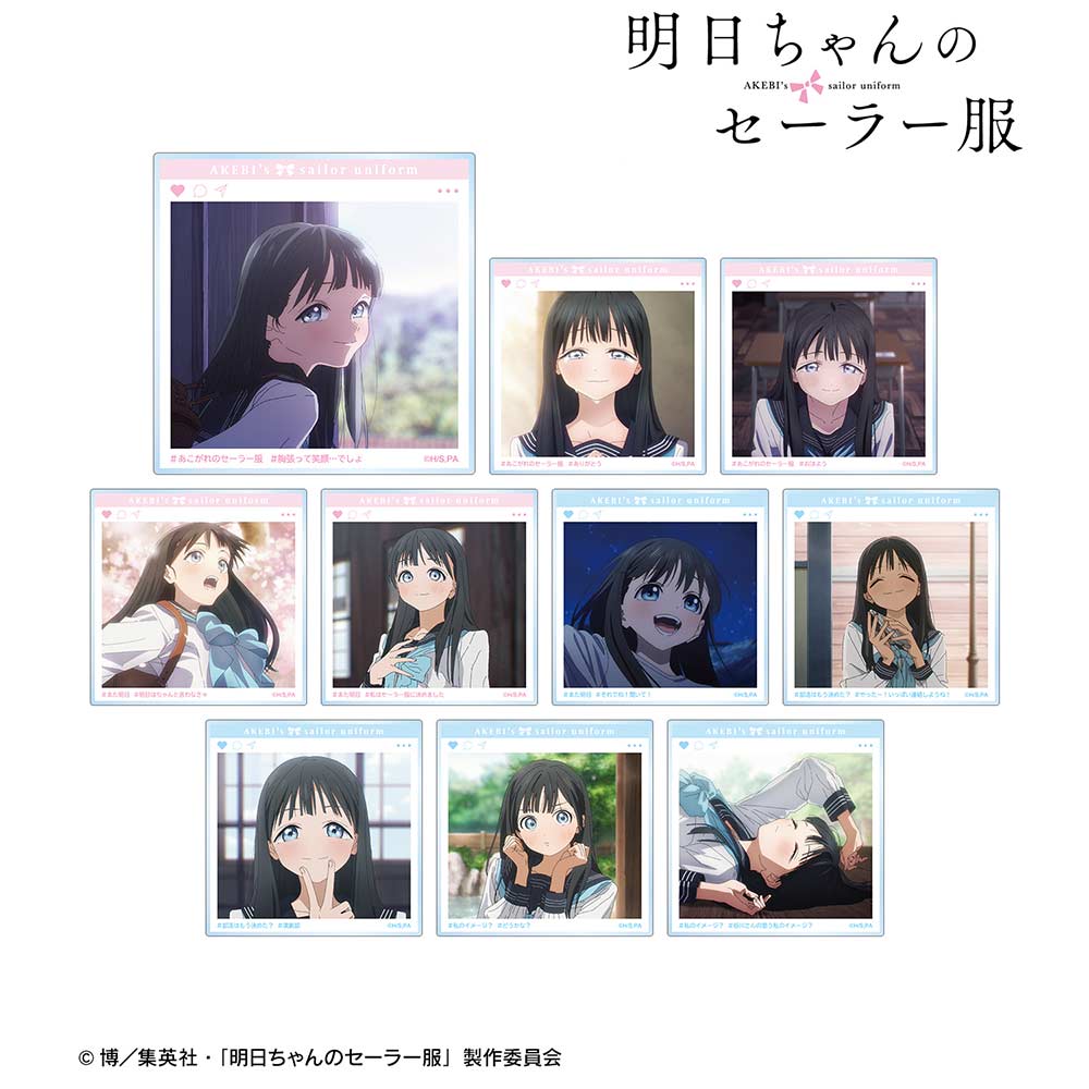 (PO) Akebi's Sailor Uniform Trading SNS Style Acrylic Card [BOX] Image_1