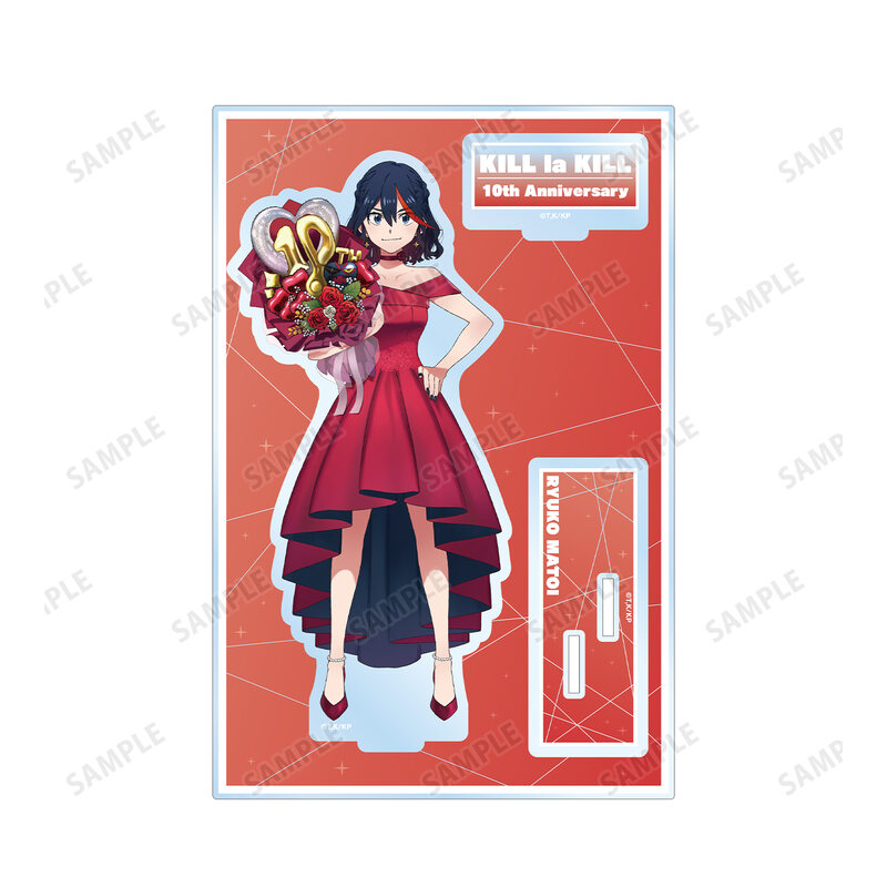 (PO) Kill la Kill Original Illustration Matoi Ryuko 10th Anniversary Dress-up Ver. Big Acrylic Stand with Parts Image_3