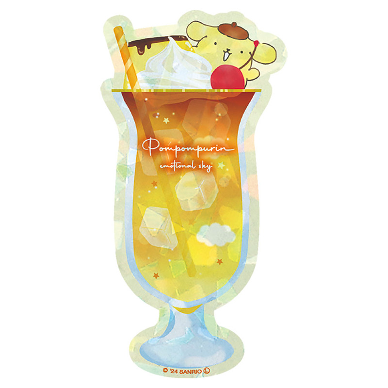 (PO) Sanrio Characters Secret Hologram Sticker Emotional Sky Drink [BOX] Image_7