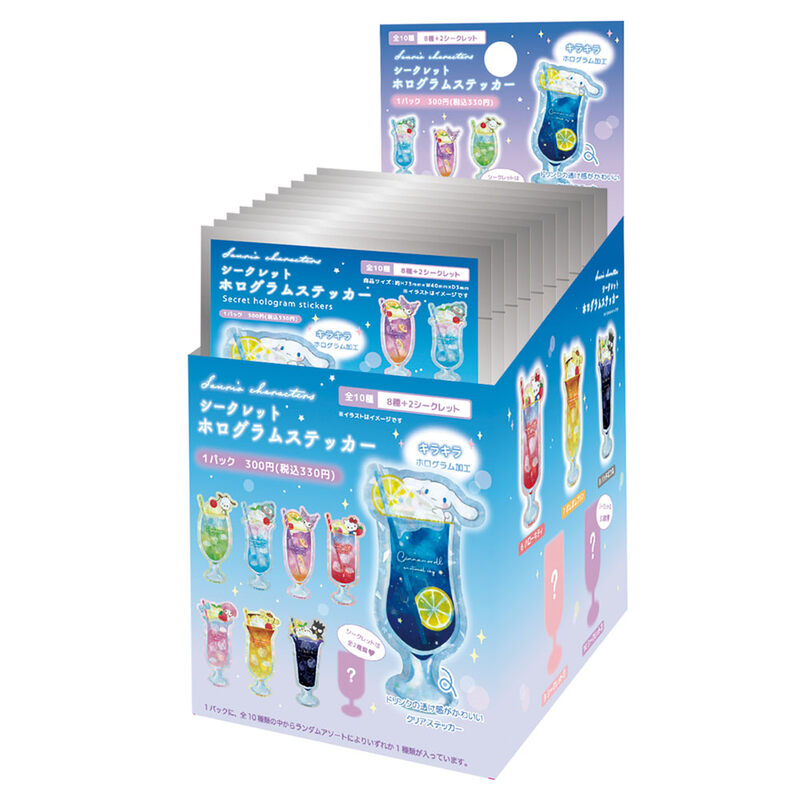 (PO) Sanrio Characters Secret Hologram Sticker Emotional Sky Drink [BOX] Image_11